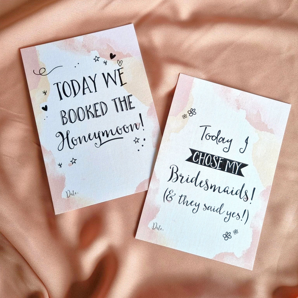 Wedding Milestone Cards