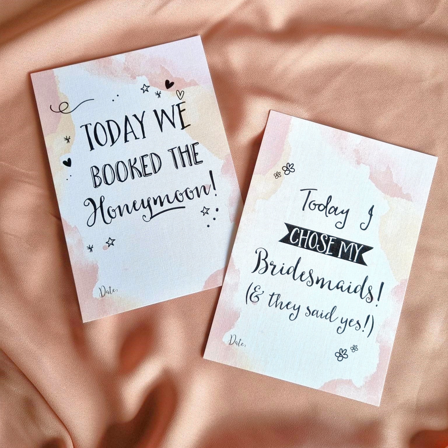 Wedding Milestone Cards