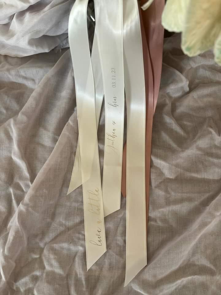 Pointed Ribbons Custom Printed Ribbons – The Bridal Box Co