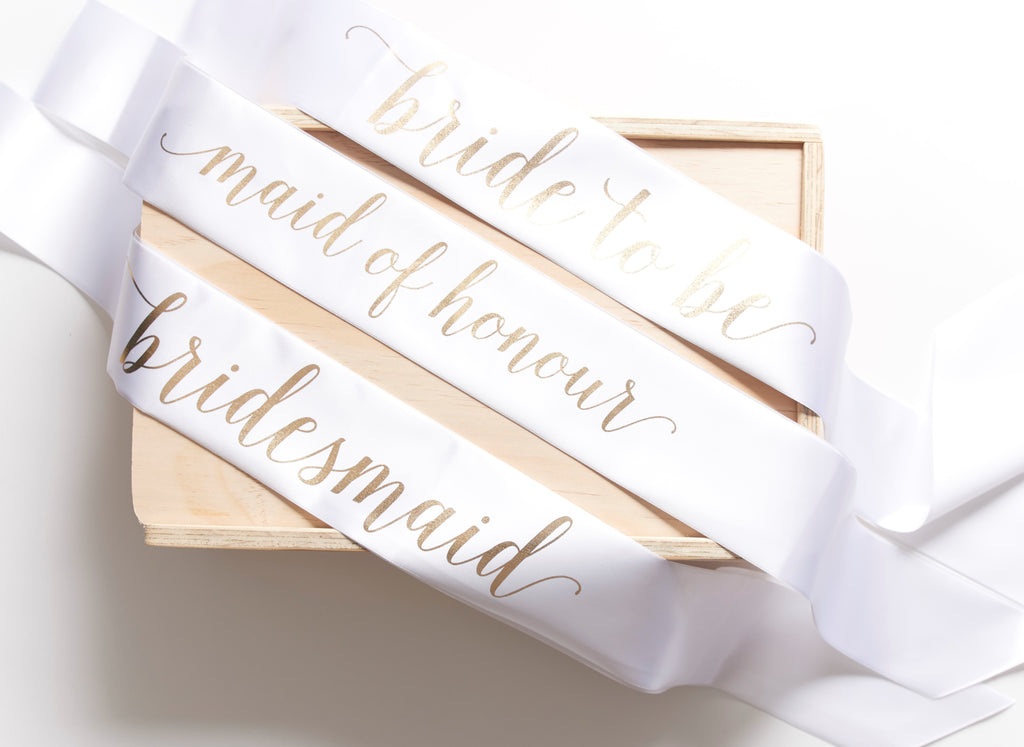 Bridal Party Sashes