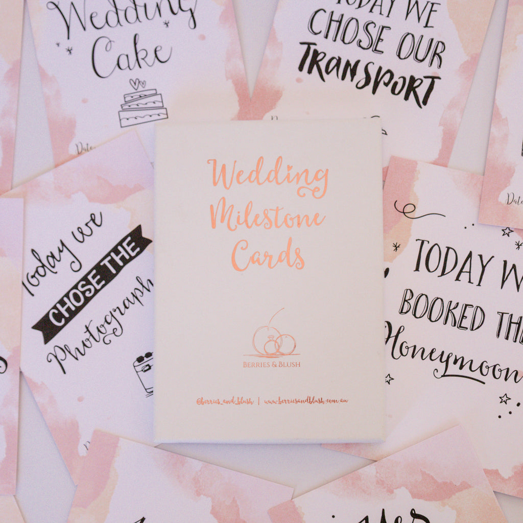Wedding Milestone Cards