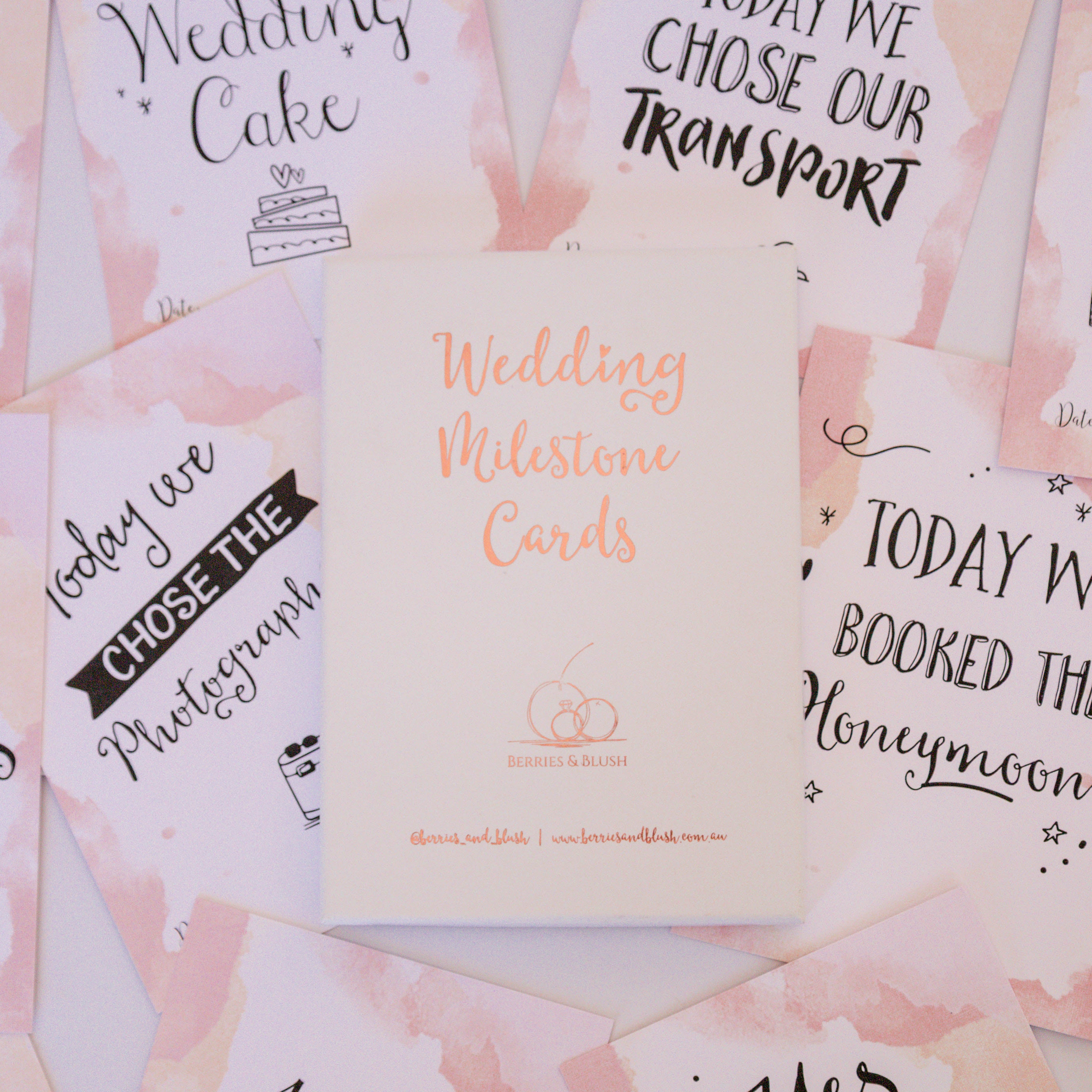 Wedding Milestone Cards