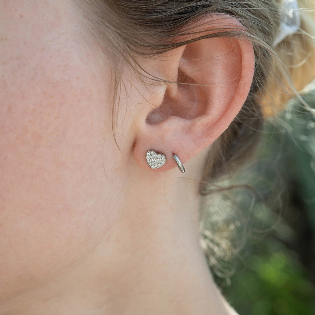 Anna Heart Stud Earrings