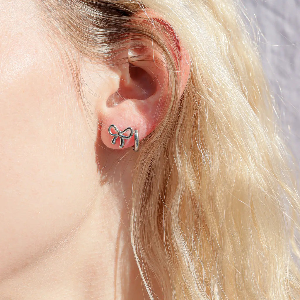 Lucy Bow Stud Earrings