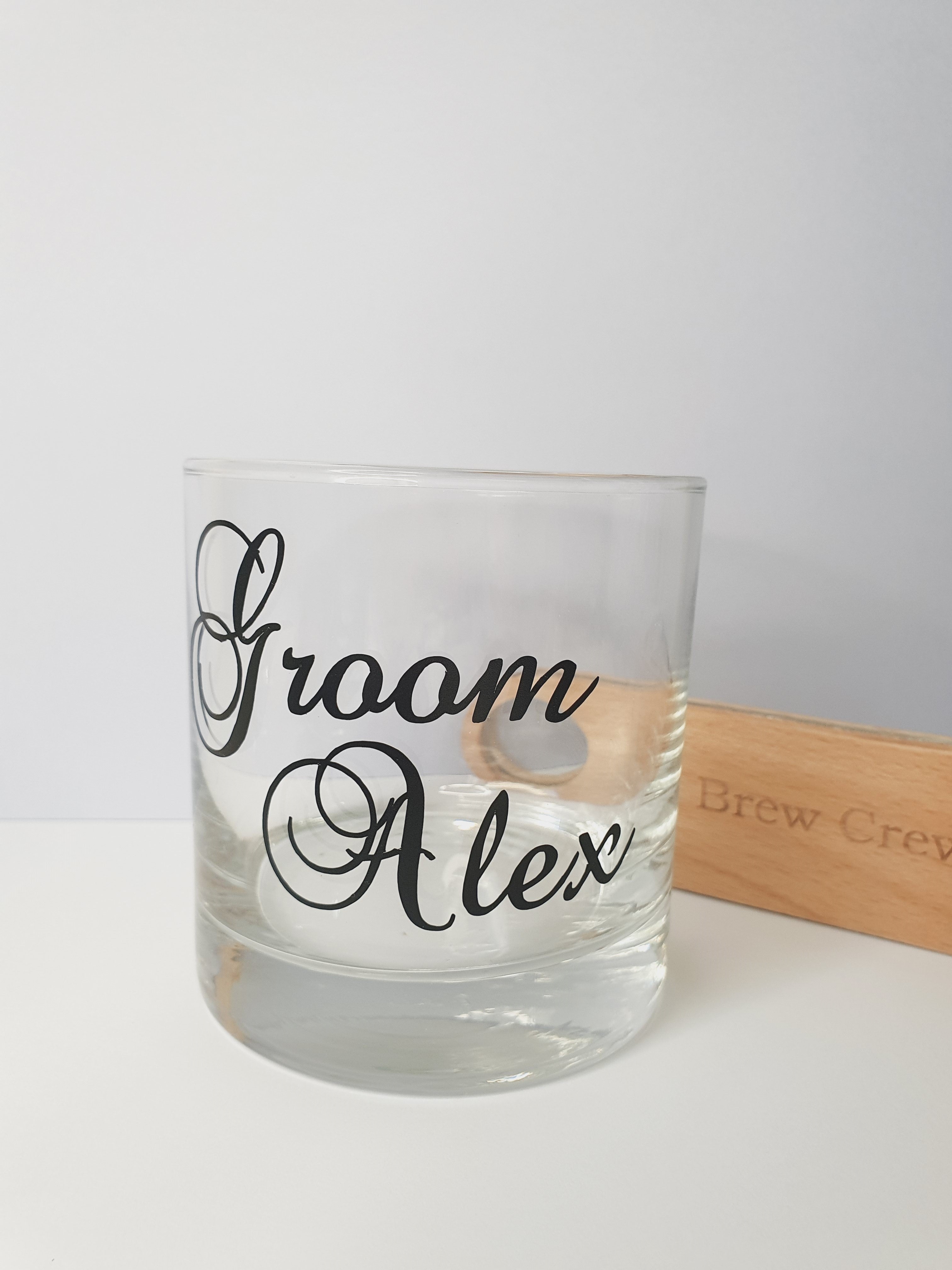 Personalised Rocks Glass