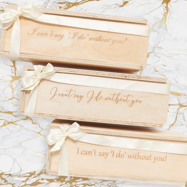 i can't say i do without you gift box for bridesmaid proposals