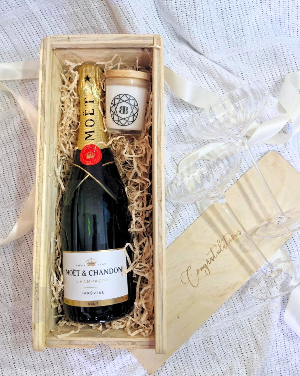 champagne box hamper gift bottle