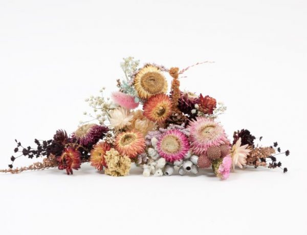 Dried flower arrangements