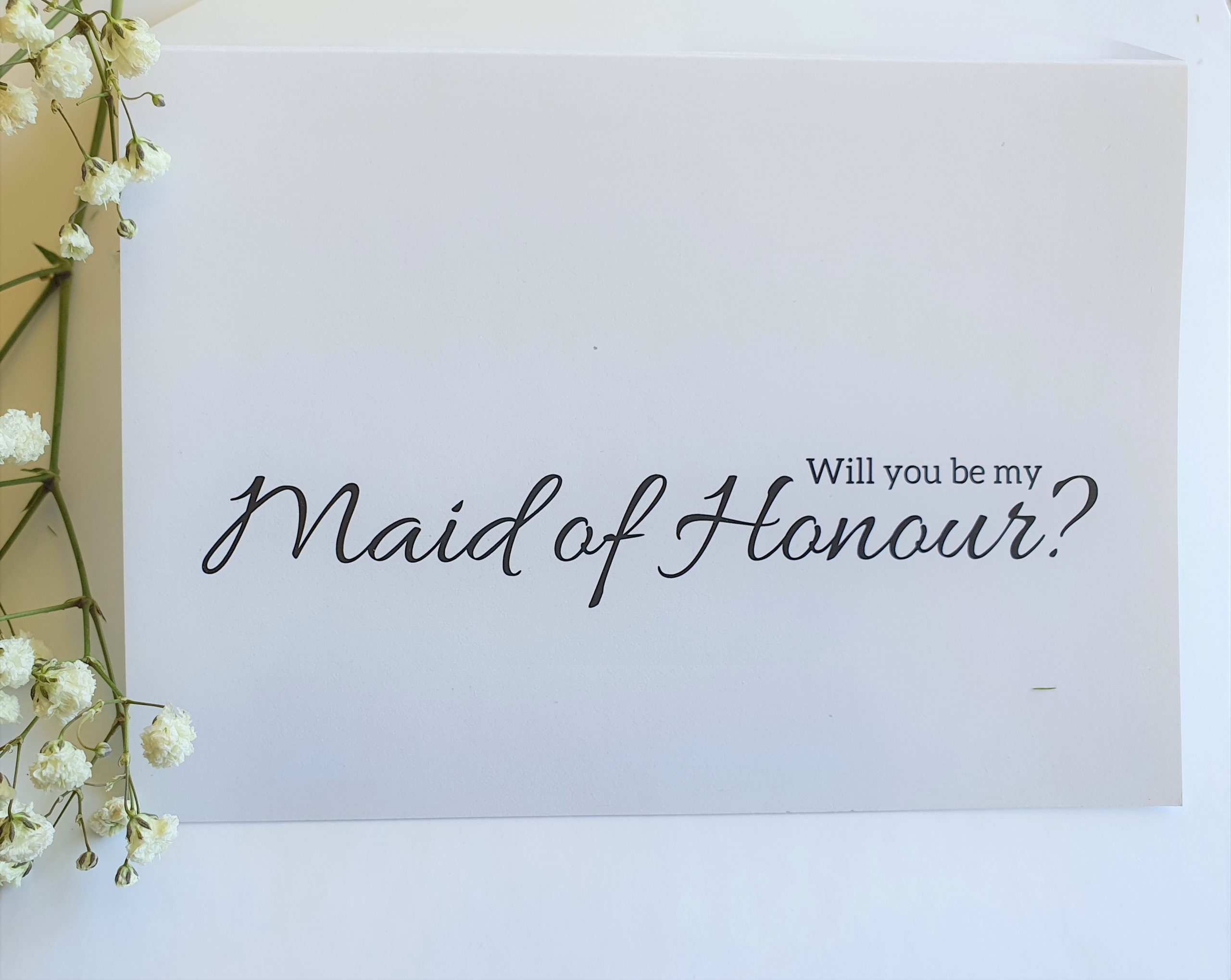 will you be my maid of honour gift card?