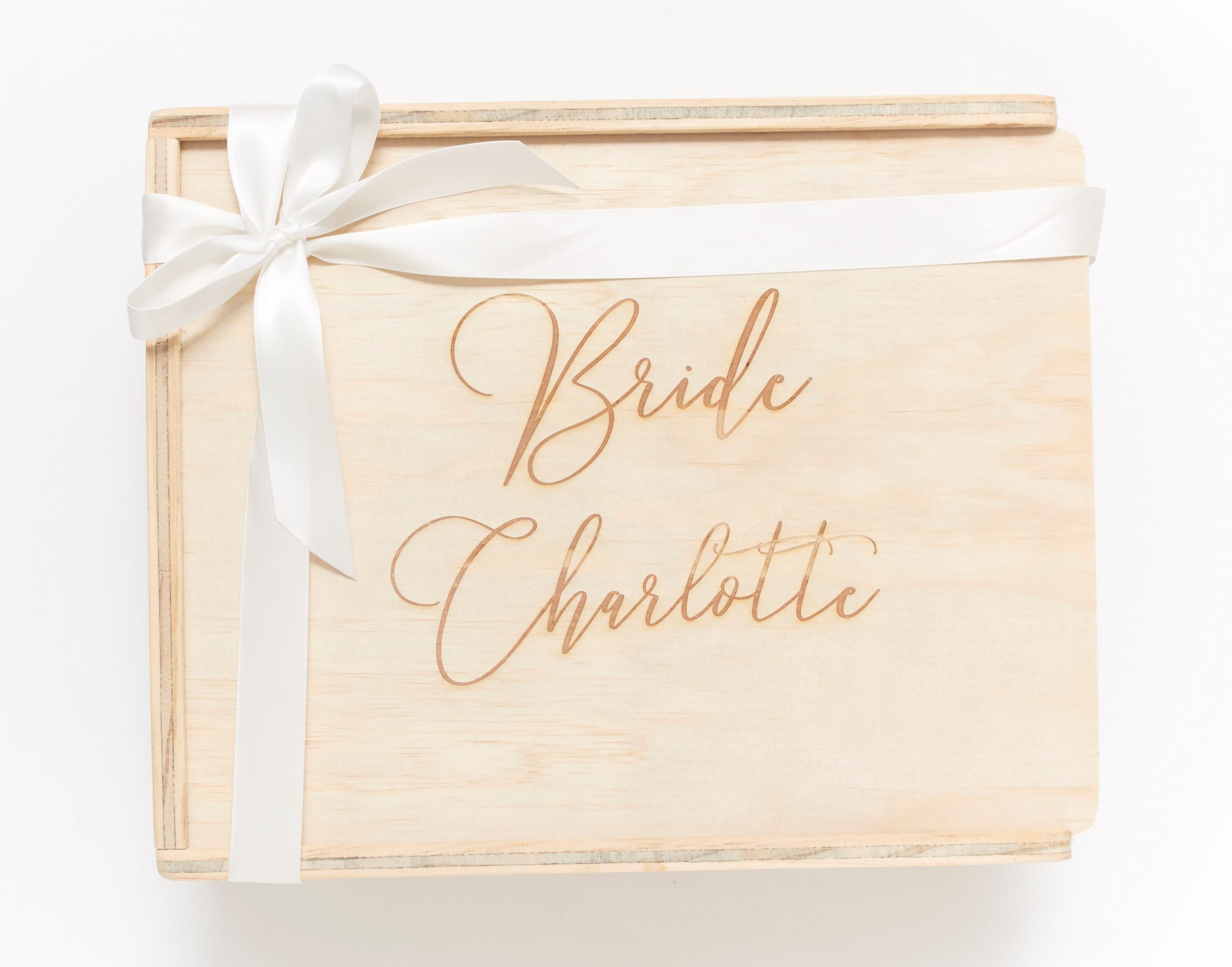 Bride Custom engraved keepsake gift box