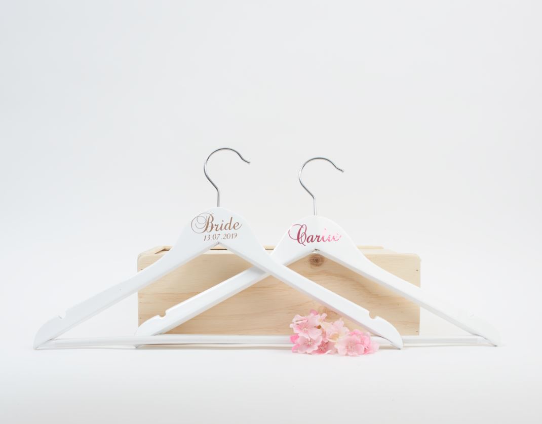 personalised wooden hangers
