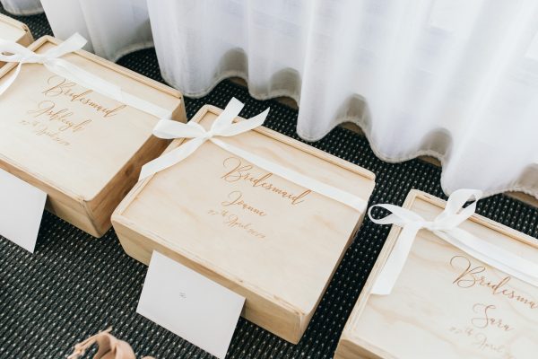 Bridesmaid gift boxes