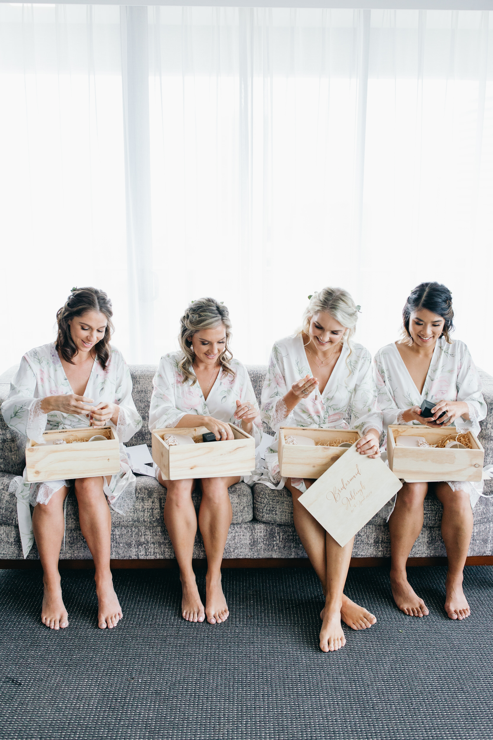 Bridal Party wedding morning gifts activities