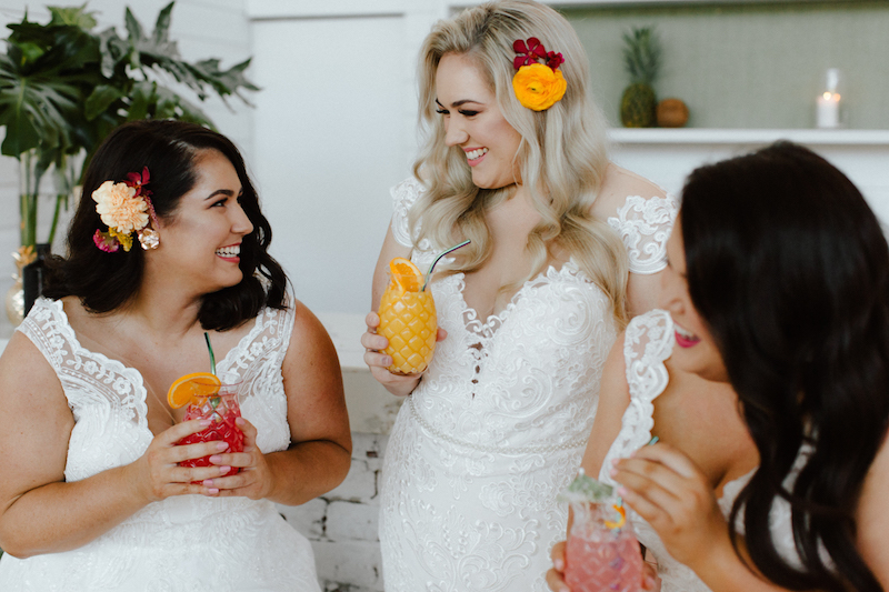 tropical brides wedding inspo