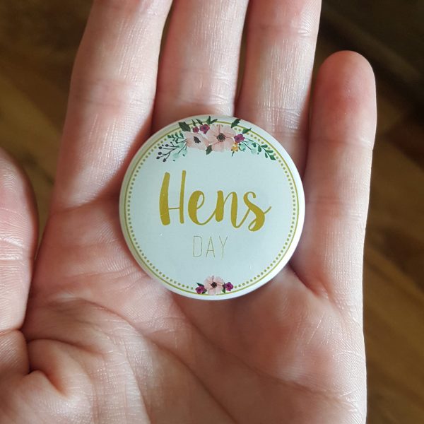 hens day bridal party hens party badge