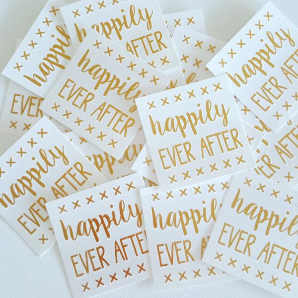 happily ever after temporary tattoos in pile