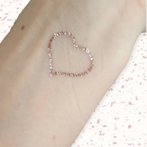 rose gold foil temporary tattoo in heart hens party bachelorette bridal party