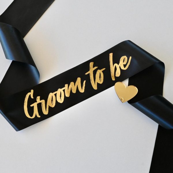 groom to be groomsparty sash