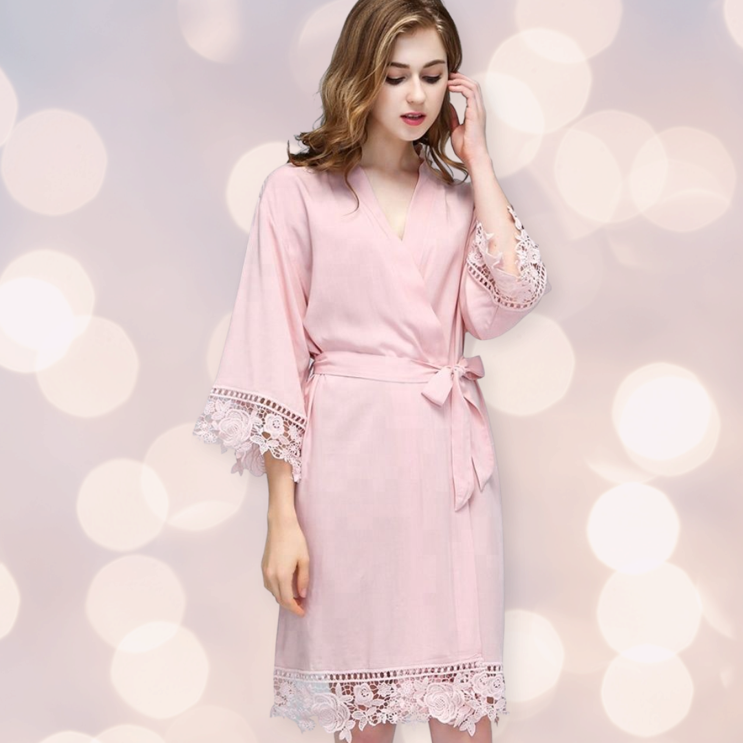 Bridal Robe Blush The Bridal Box Co Bridal Party Gift Boxes