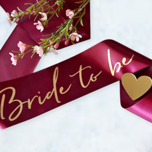 bride to be custom party sash