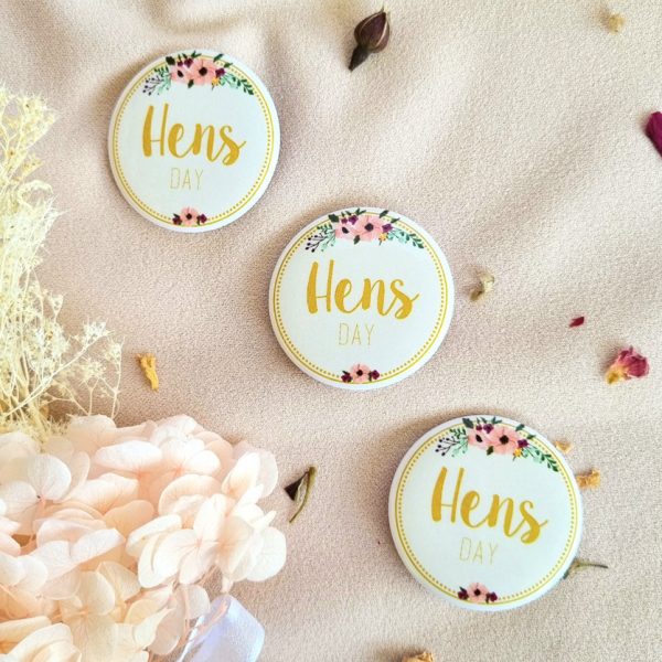 Hen's day badges for hen's party or bachelorette party